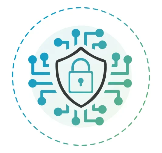 A padlock in a shield emphasising secure data destruction processes